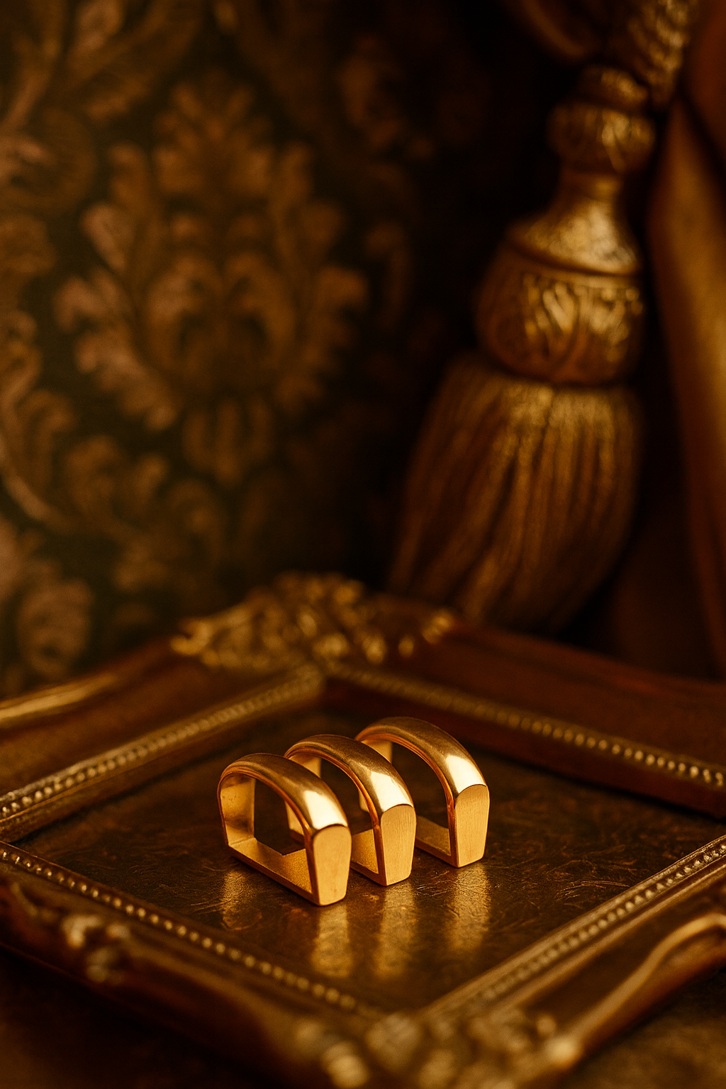 Golden Scarf Rings
